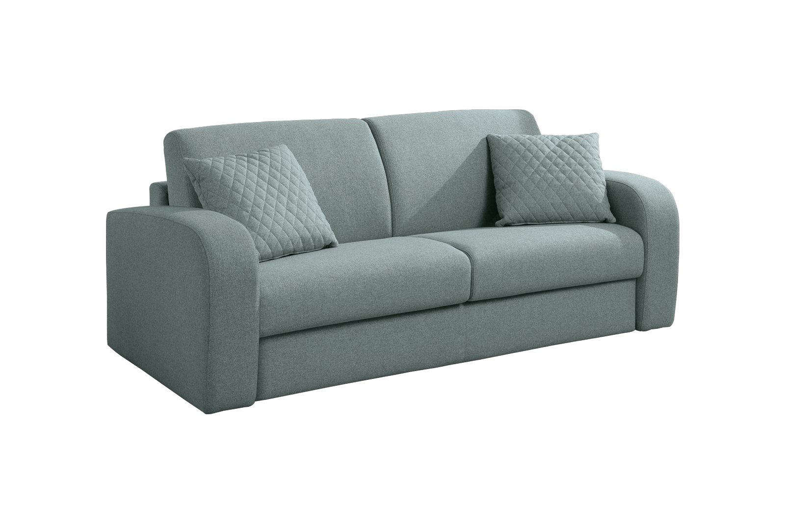 Divano letto Phil 140 tessuto antimacchia Martina 12 cielo outlet