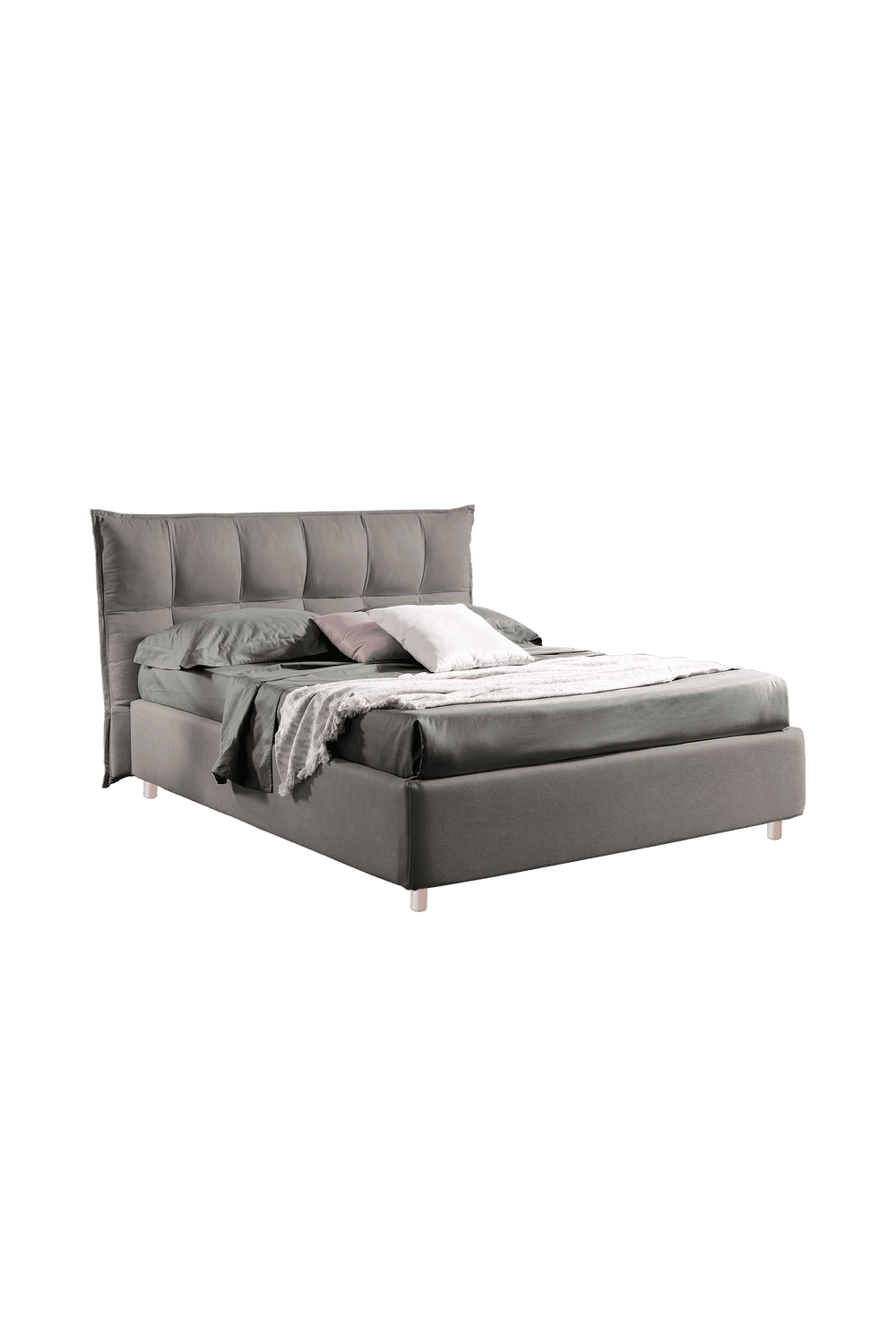 Letto con testata imbottita Tris H30 in varie misure PerDormire