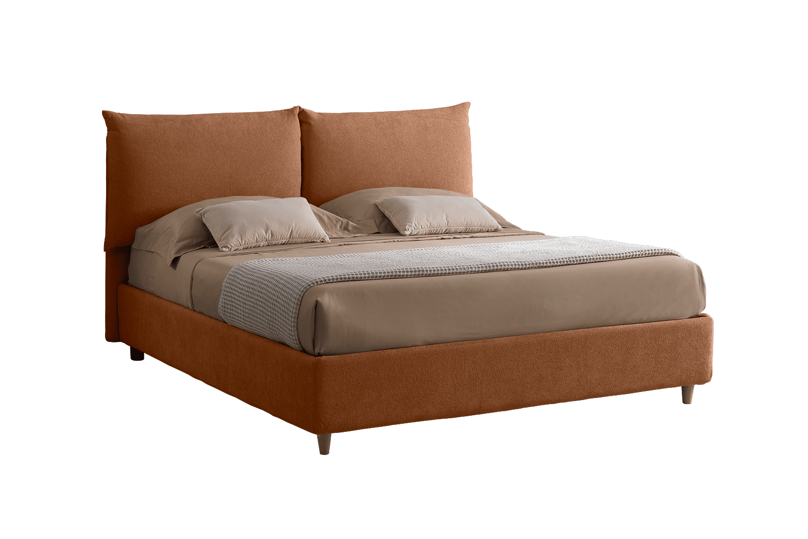 Letto contenitore Bahamas 3.0 Prime ruggine 160x195 e Materasso memory