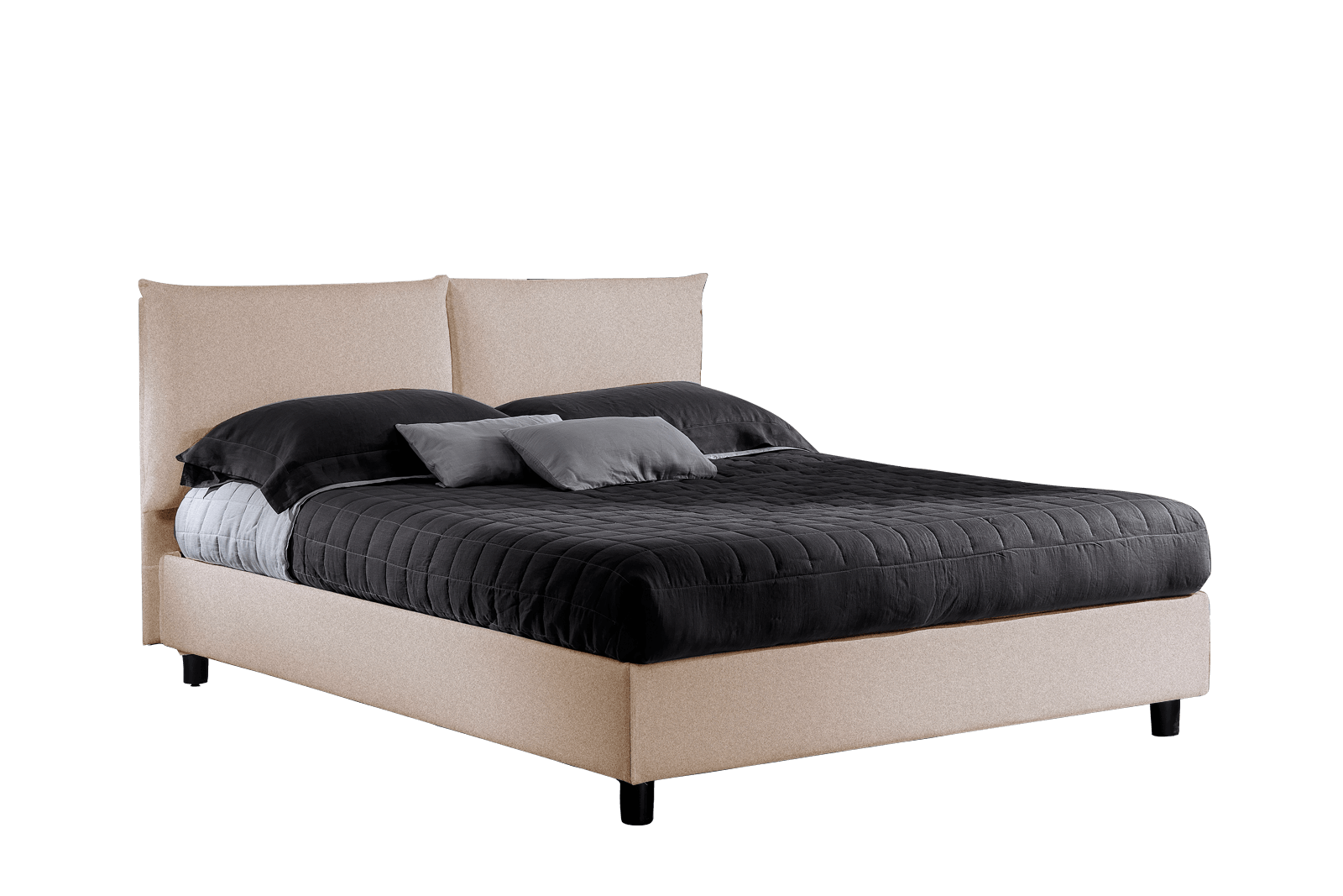 Letto contenitore Bahamas 2.0 cipria 140x195 e Materasso outlet