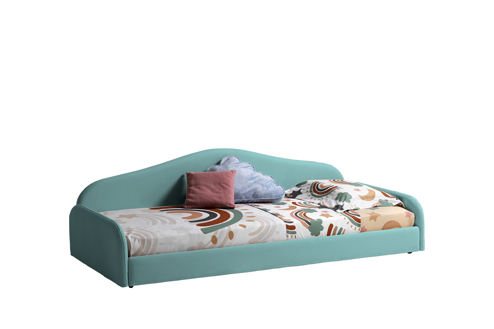 Letto evolutivo Bloomy Azzurro 80x190 e materasso Bubi
