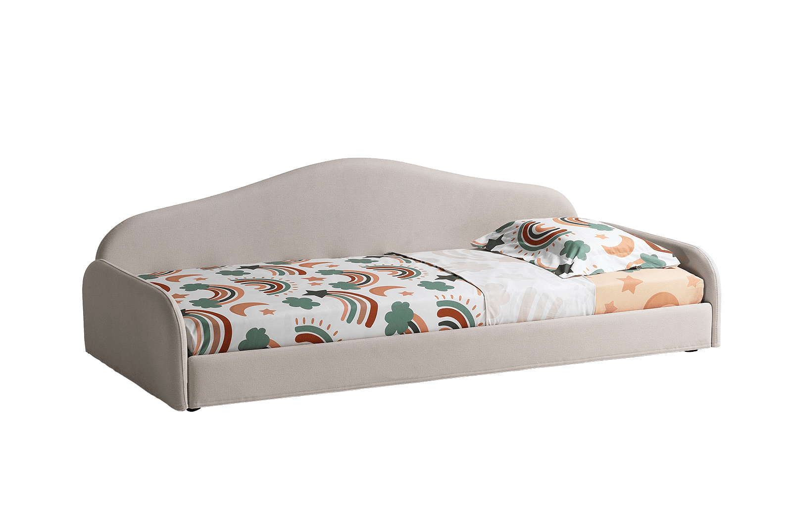 Letto evolutivo Bloomy Penelope 21 Cenere 80x190 e materasso Bubi