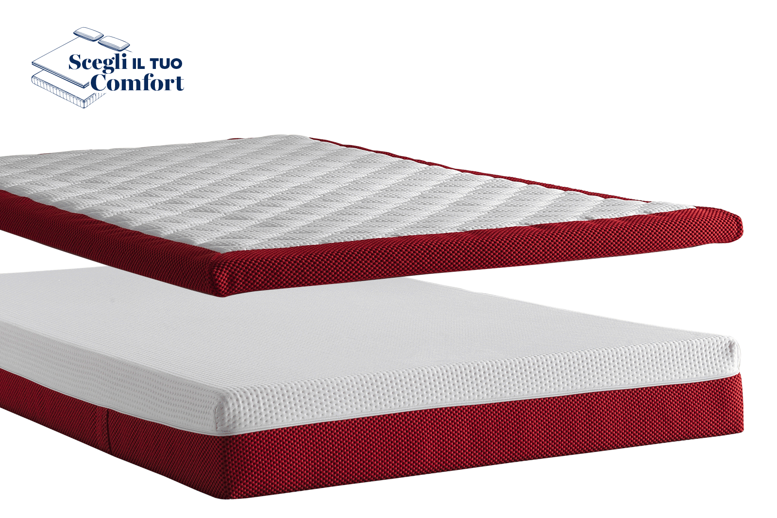 Materasso ambition pro + topper ambition plus