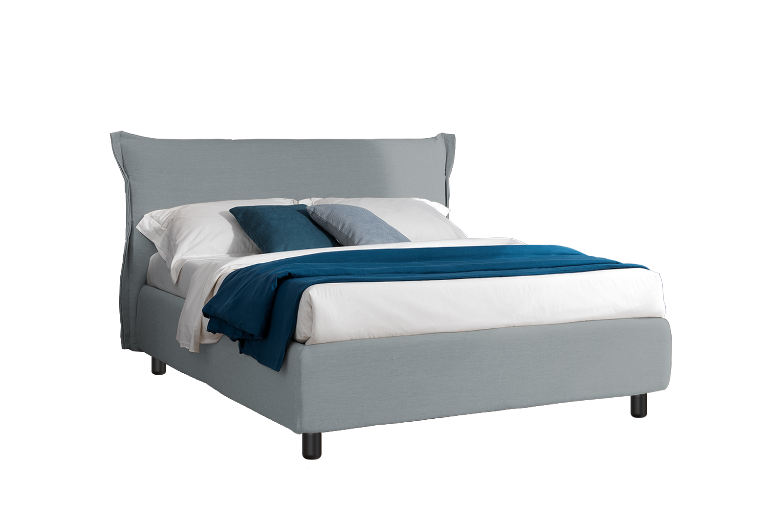 Letto contenitore Cloe tessuto Penelope 21 cenere 160x190 Outlet