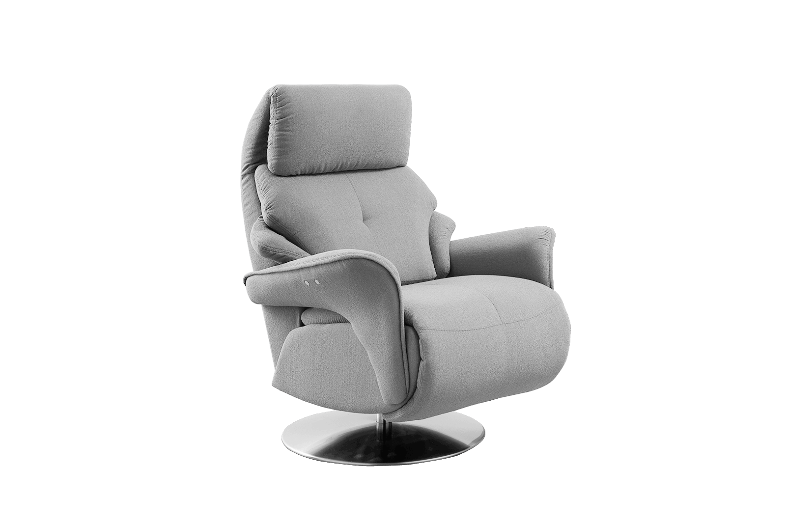 Poltrona relax Elettra Microfibra Tixer 32 Grigio Outlet