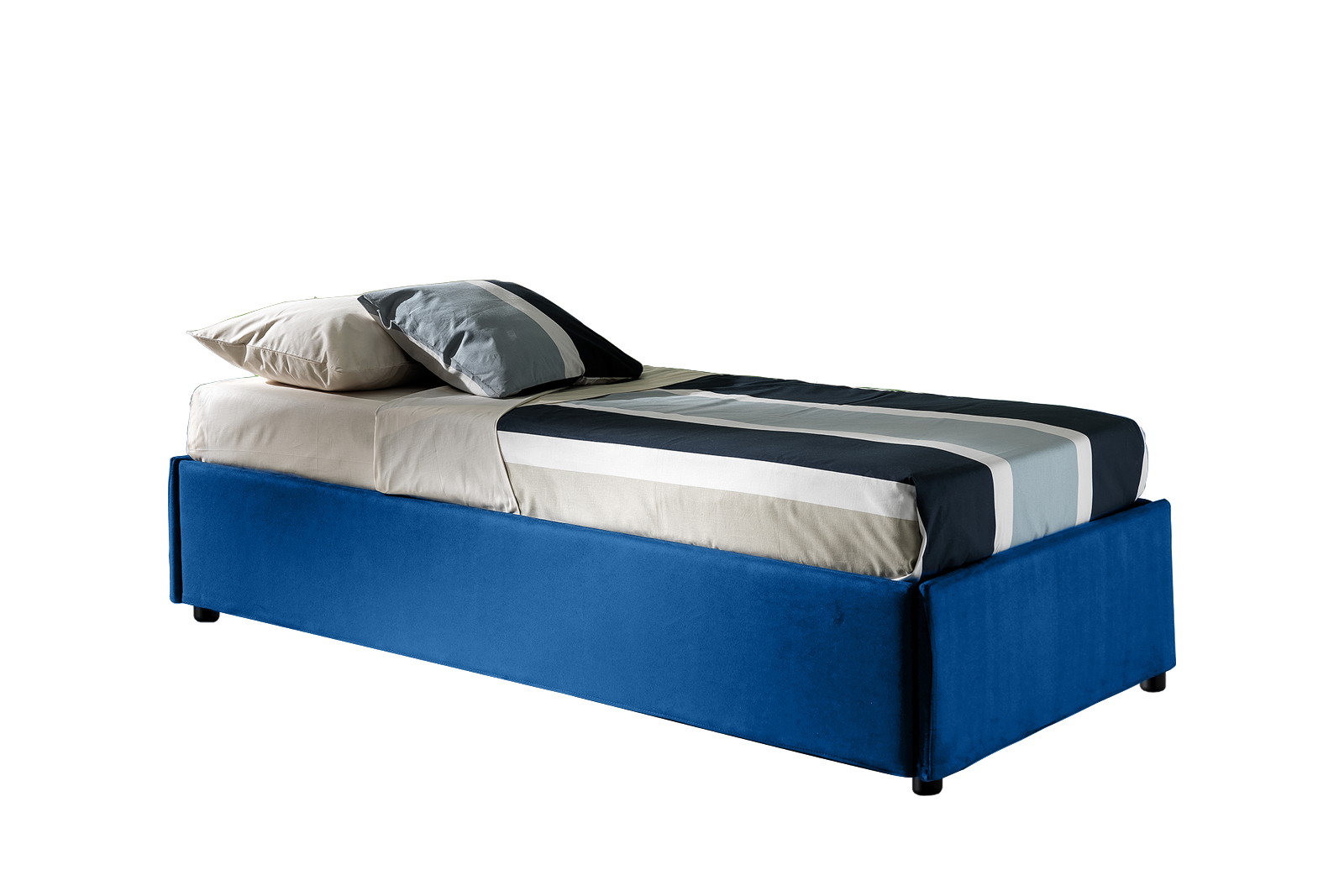 Letto Giove Versione letto estraibile Variante 1 080x190 Roma 26 Blu Outlet