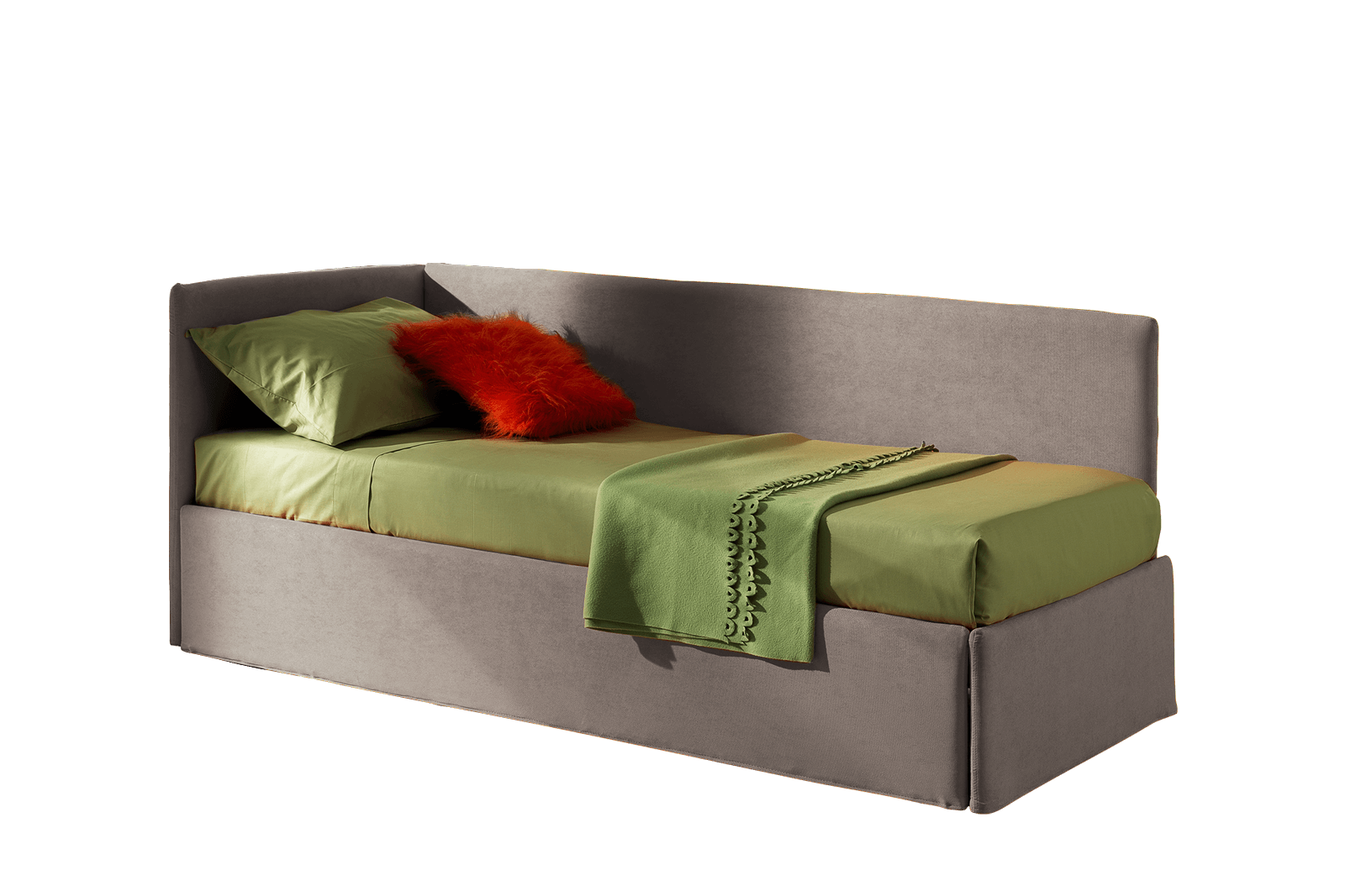 Letto singolo Giove con testata e sponda laterale