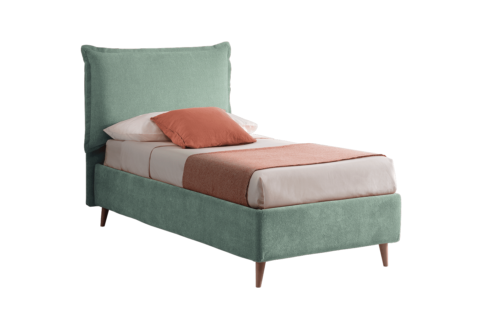 Letto contenitore Hawaii Prime 3.0 80x195 Pinkie 15 Verde Acqua