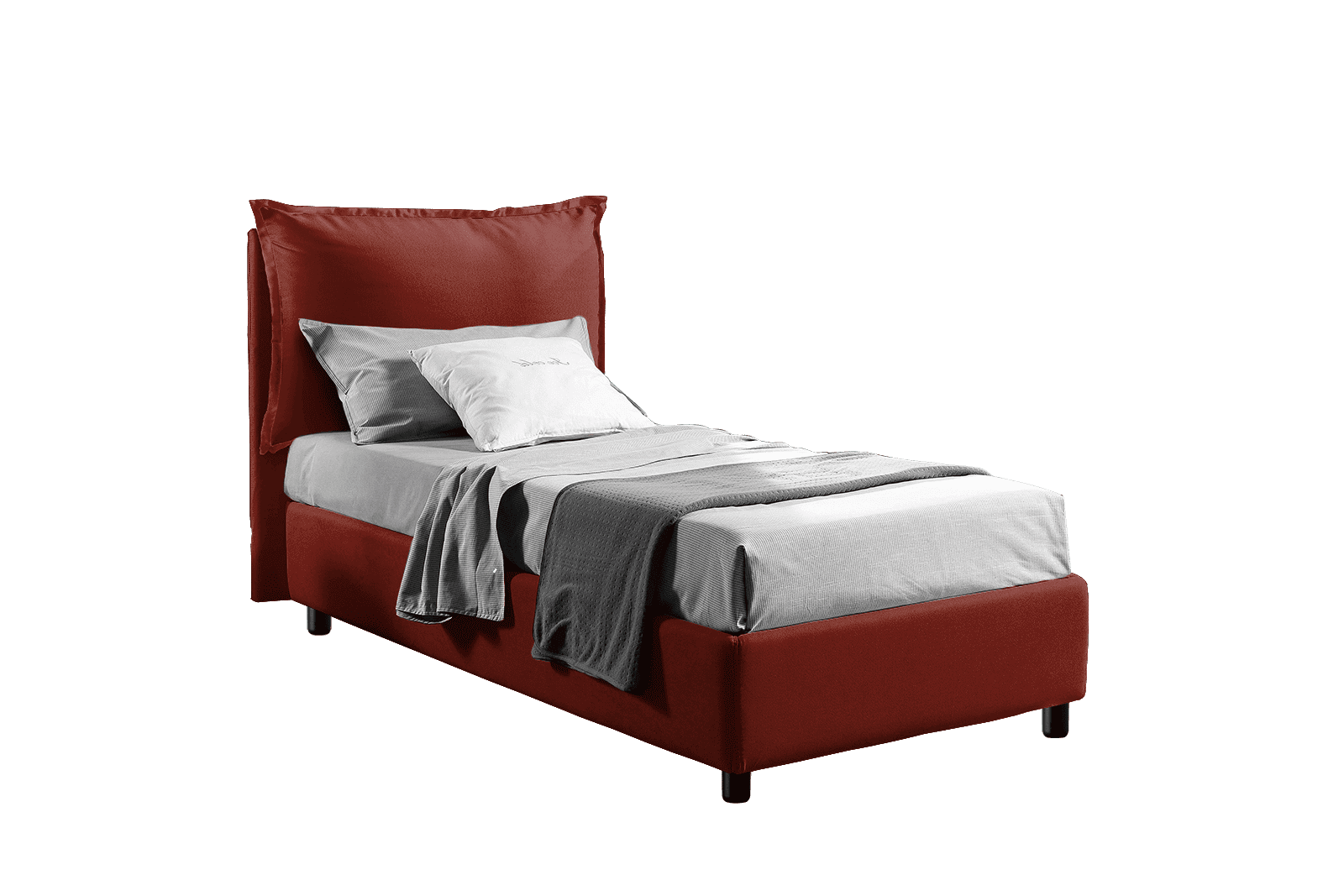 Letto contenitore singolo Hawaii 2.0 rosso