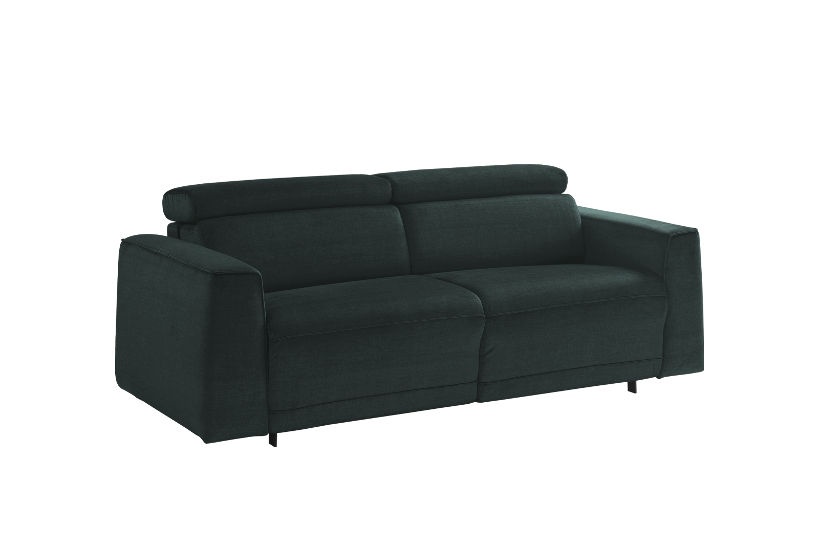 Divano letto James 140 tessuto Lucky Star 107 verde Outlet