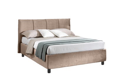 Letto Line velluto Honey Moon 20 beige 140x190 Outlet