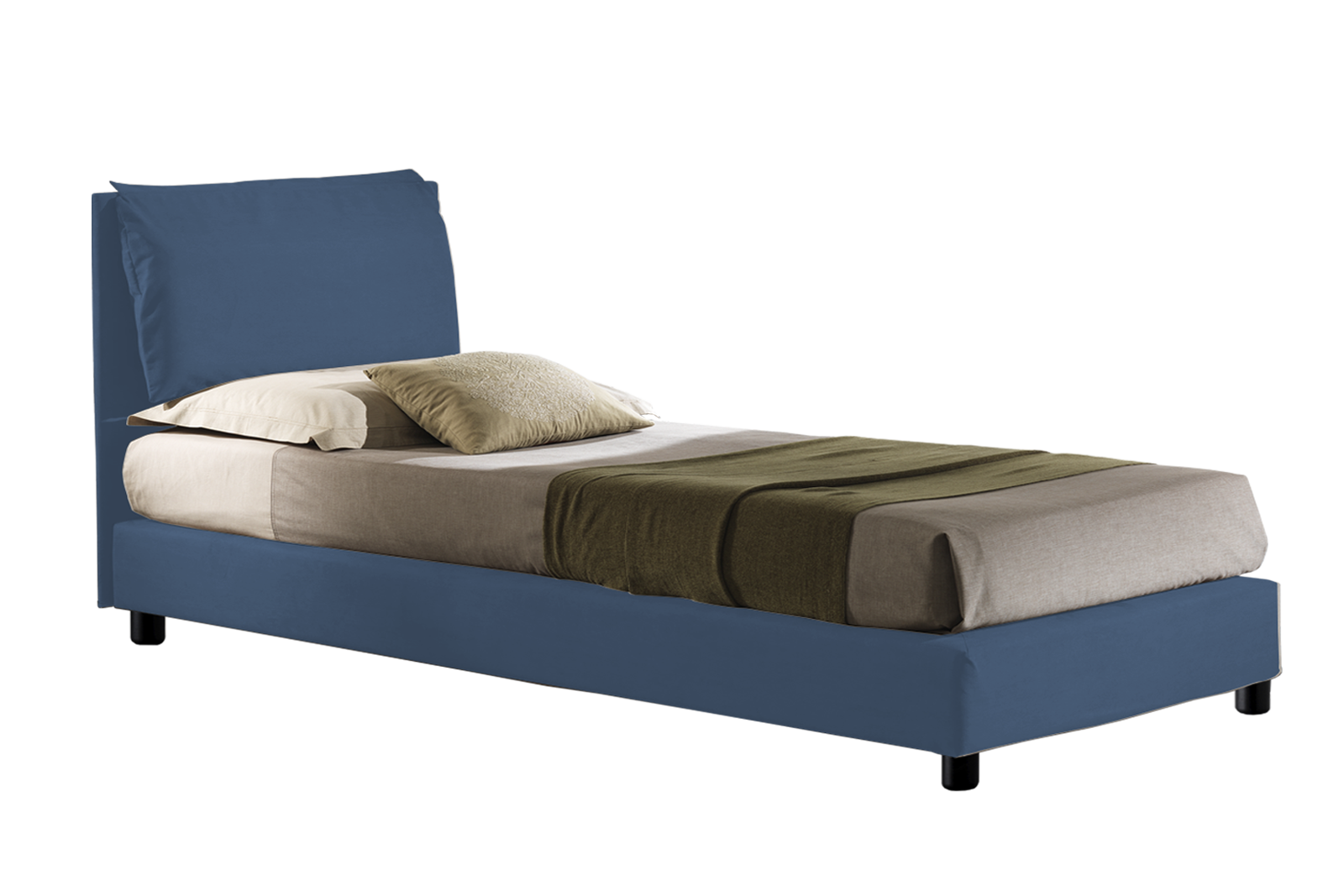 Letto Maverik tessuto Dolcevita 26 Cobalto 125x195 Outlet