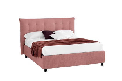 Letto Paddy Tessuto Lucky Star 23 Rosa 160x190 Outlet