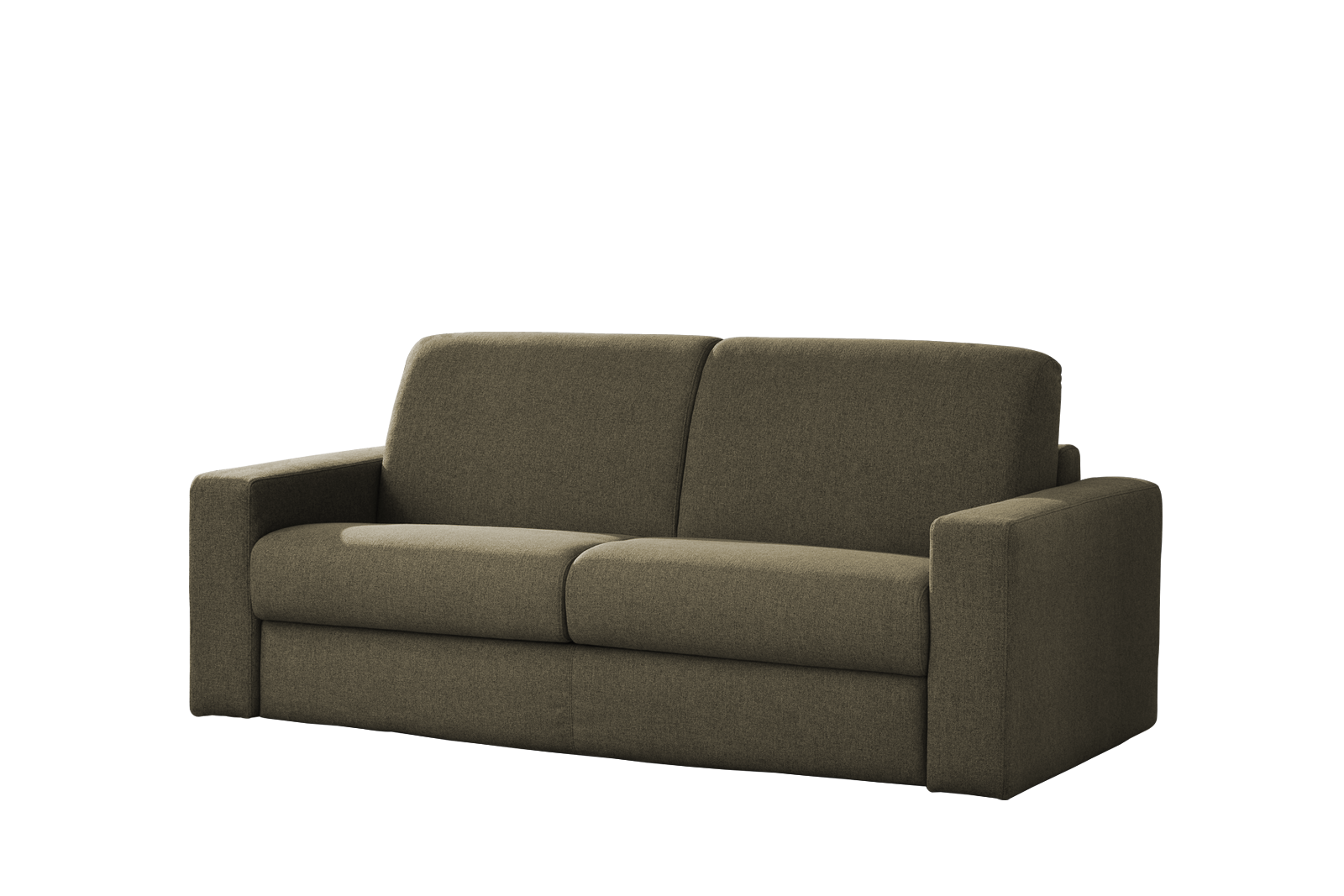 Divano letto Phil tessuto antimacchia Martina 4 senape 140x195 Outlet