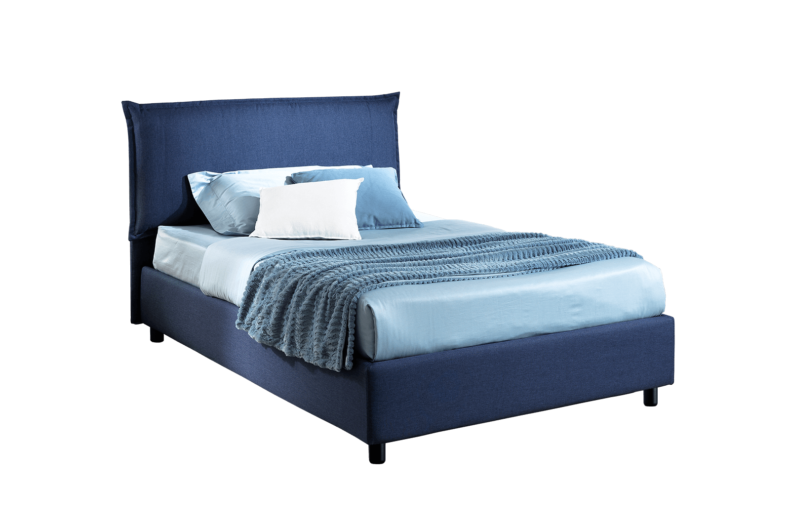 Letto contenitore Tuscany 2.0 prime blu 120x195 outlet