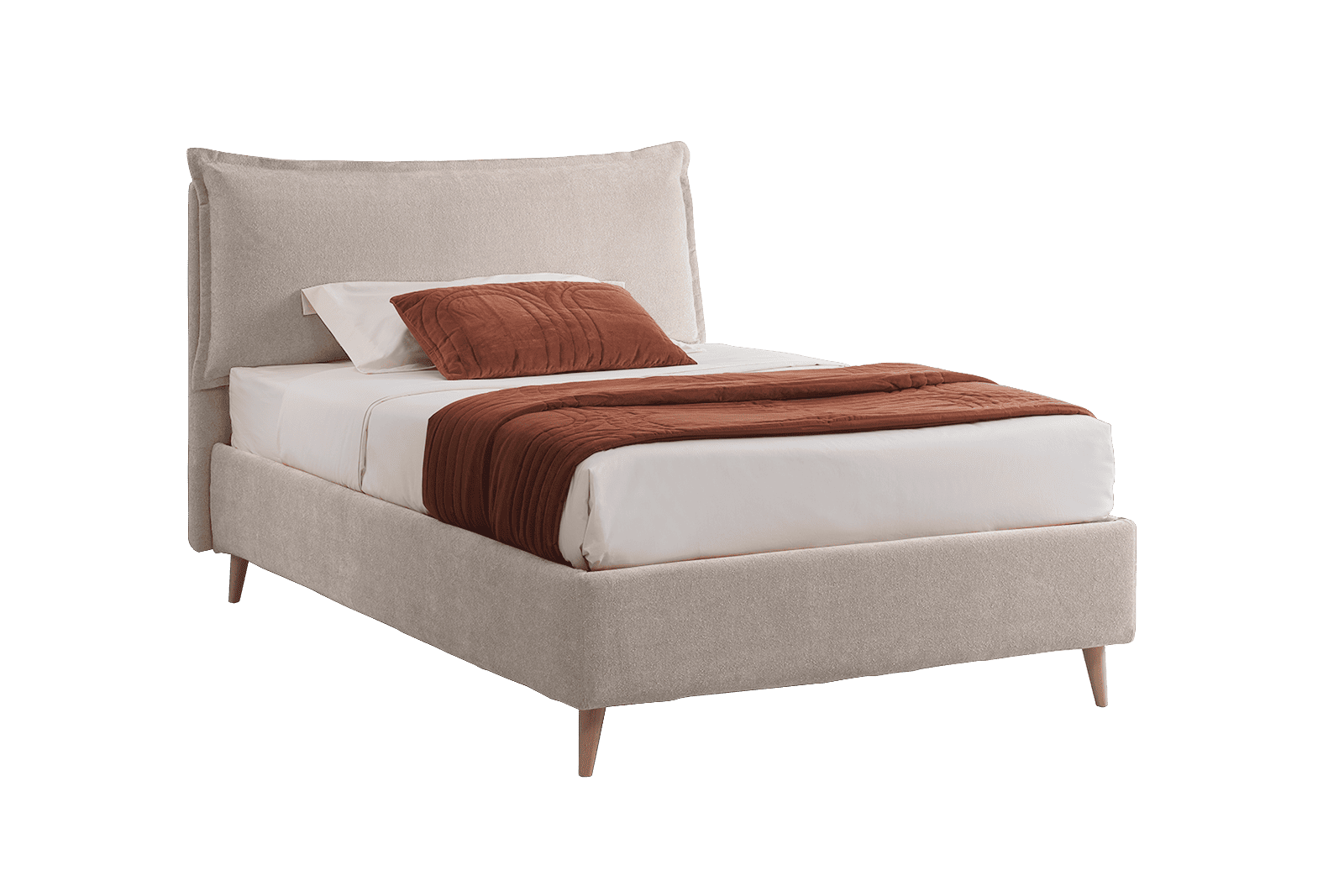 Letto contenitore Tuscany 3.0 prime beige 120x195 e Materasso memory