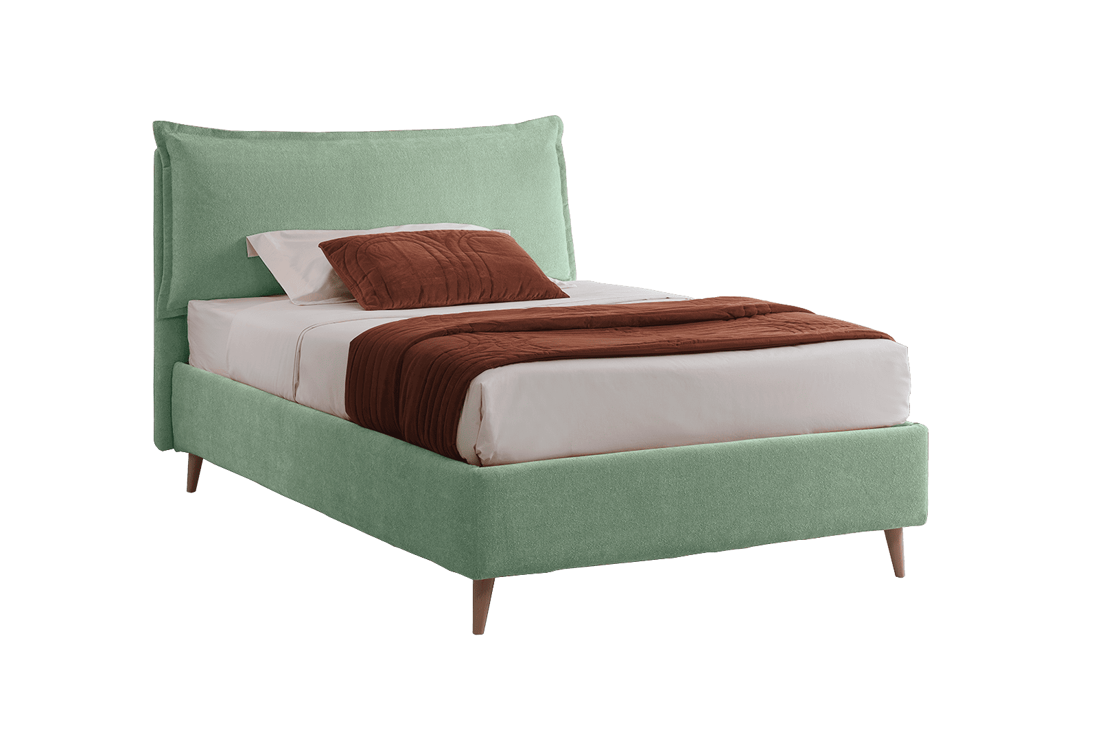 Letto contenitore Tuscany Prime 3.0 120x195 Pinky 15 Verde acqua