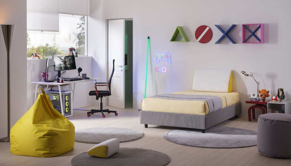 Gamma Perdormire Young Gaming — letto, divanetto e accessori comfort per gamer